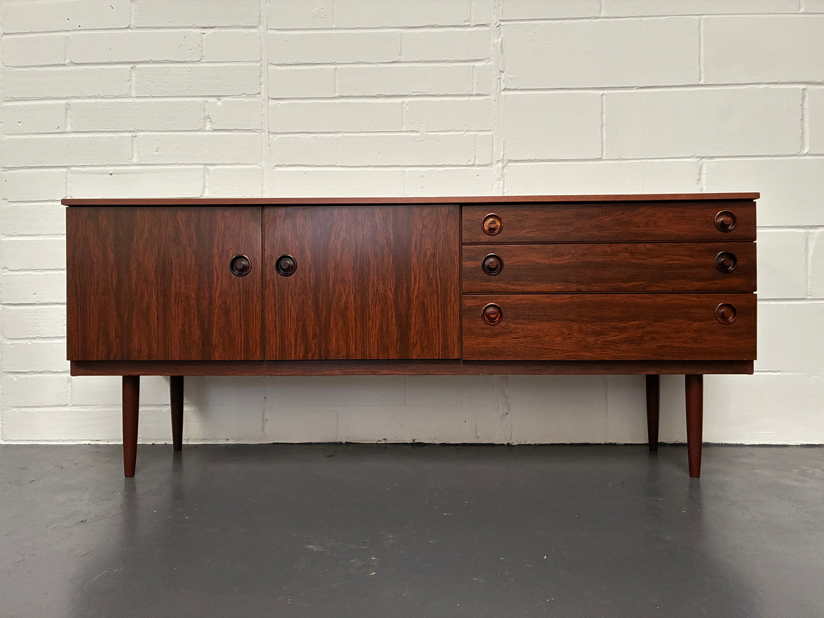 Vintage Mid-Century Rosewood Sideboard by Greaves & Thomas | 1960s British Furniture