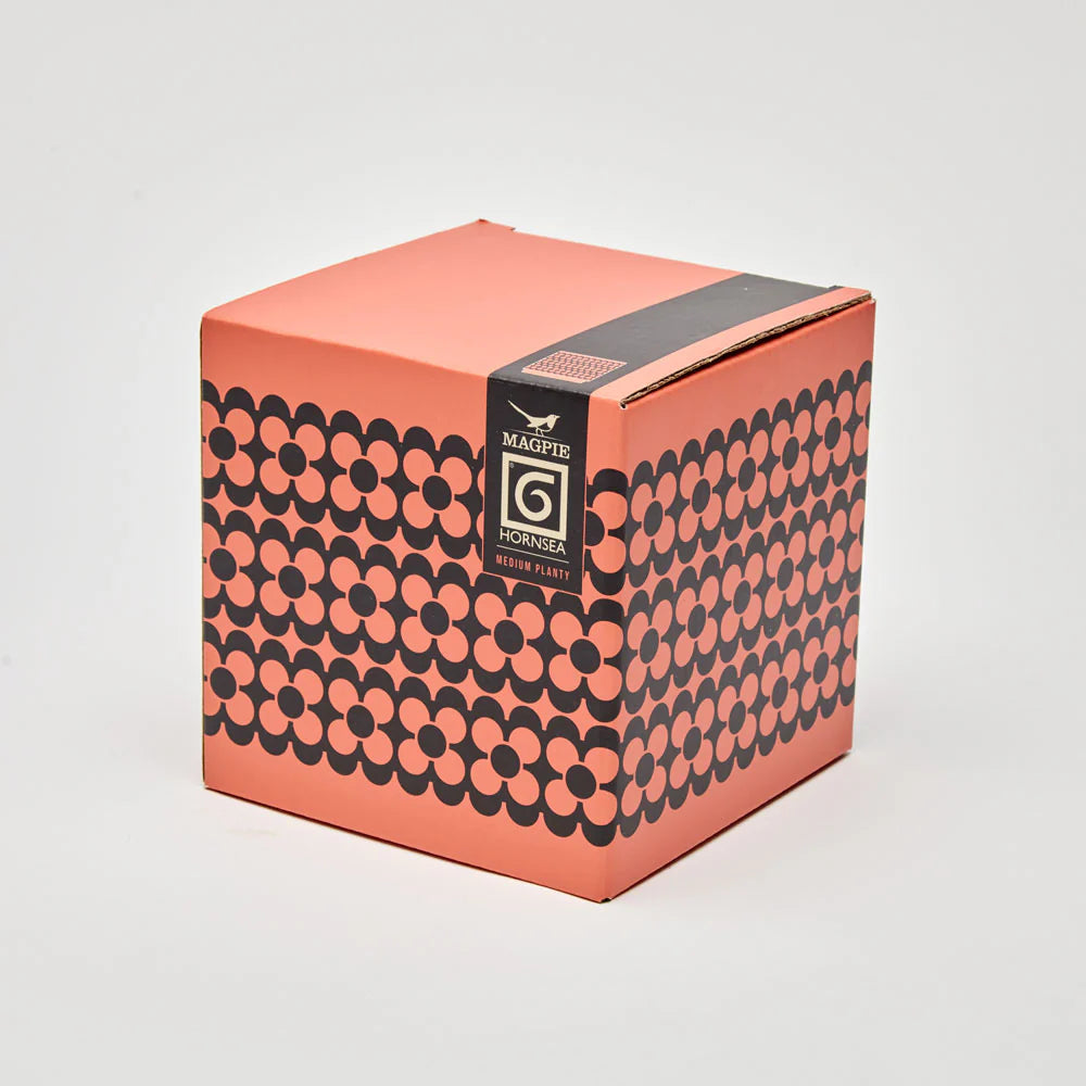 Hornsea Plant Pot Orange Geometric