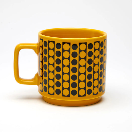 Hornsea Circles Mug Yellow