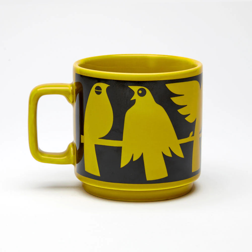 Hornsea Birds Mug Chartreuse Green