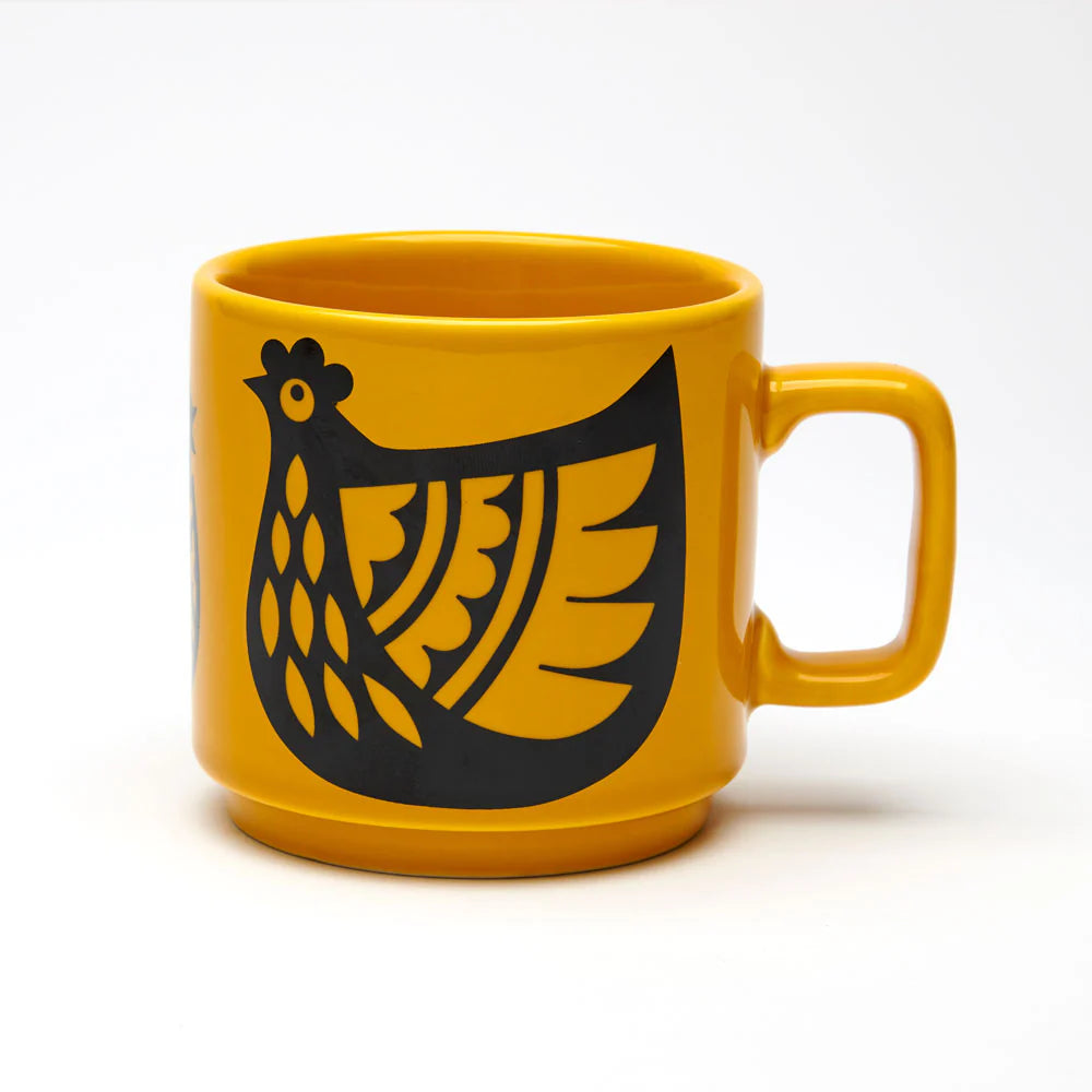 Hornsea Chicken Mug Yellow