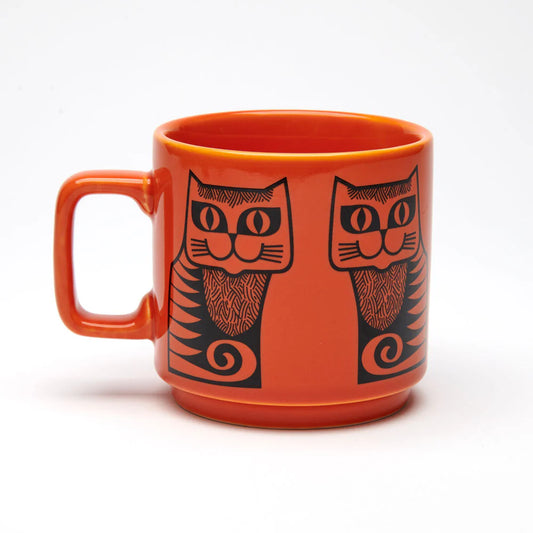 Hornsea Cat Mug Orange