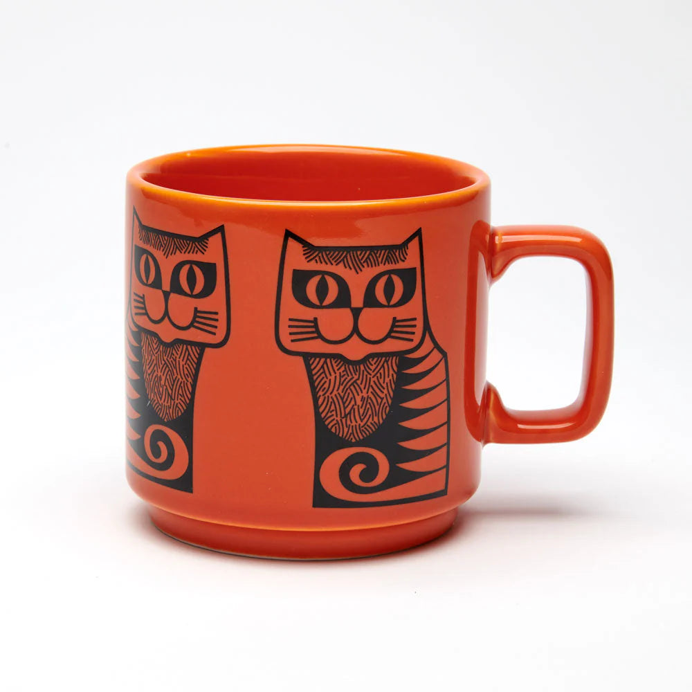 Hornsea Cat Mug Orange